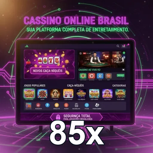 Ilustração de Acesse o aplicativo cassino 85x e jogue em qualquer lugar