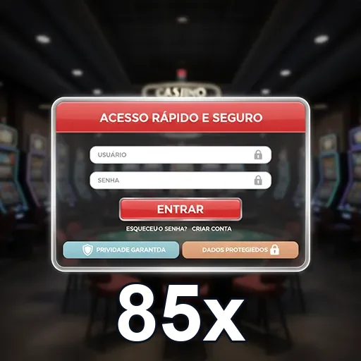 Ilustração de Explore a Plataforma de Jogos 85x com Segurança e Inovação