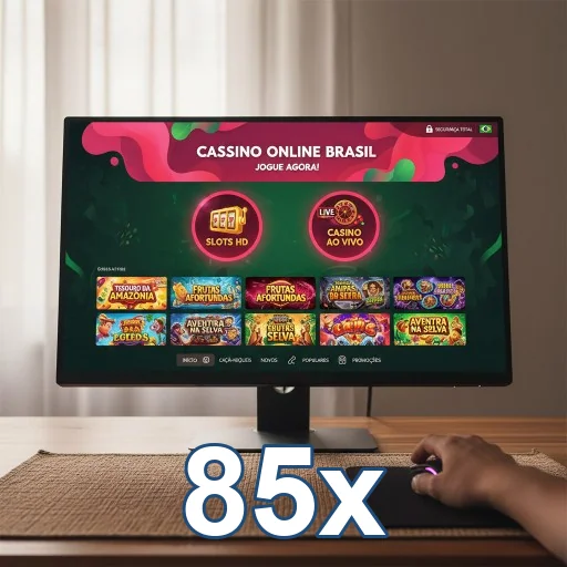 Pessoa acessando cassino online pelo celular